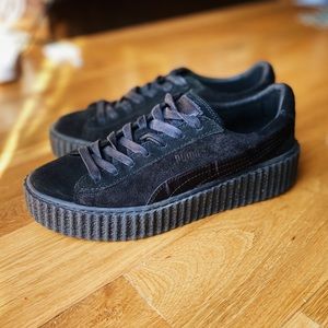 Rihanna FENTY Puma Creepers Suede All Black